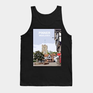 Pinner Middlesex.  Travel location poster Tank Top